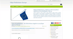Desktop Screenshot of objet-publicitaire-europe.com
