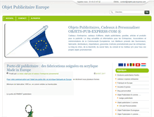 Tablet Screenshot of objet-publicitaire-europe.com
